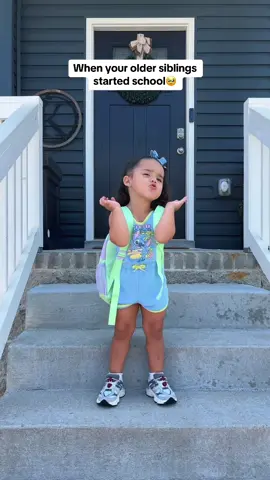 Nova misses them when they are gone 🥹❤️ #oldersiblings #siblingsoftiktok #school #toddlers #relatable #fyp 