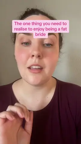 The one thing you need to remember to let go of the pressure to lose weight for your wedding. #plussizebride #fattok #weddingplanning #fatbride #bodyacceptance #bridetok #bridetobe #bodyimage 