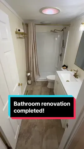 The bathroom renovation is completely done now! It definitely had its fair share of road bumps and difficulties but I believe I saved myself around $20K in labor costs by doing it myself rather than hiring it out and I’m happy about the end result. #bathroom #renovation 