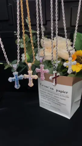 Shiny colored crosses,on sale.