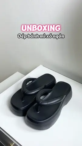 Đôi này đi chơi, đi biển là xinh lắm luôn #unboxing #giaydepnu #depbanhmi #depxongon #depdibien #depxinh 