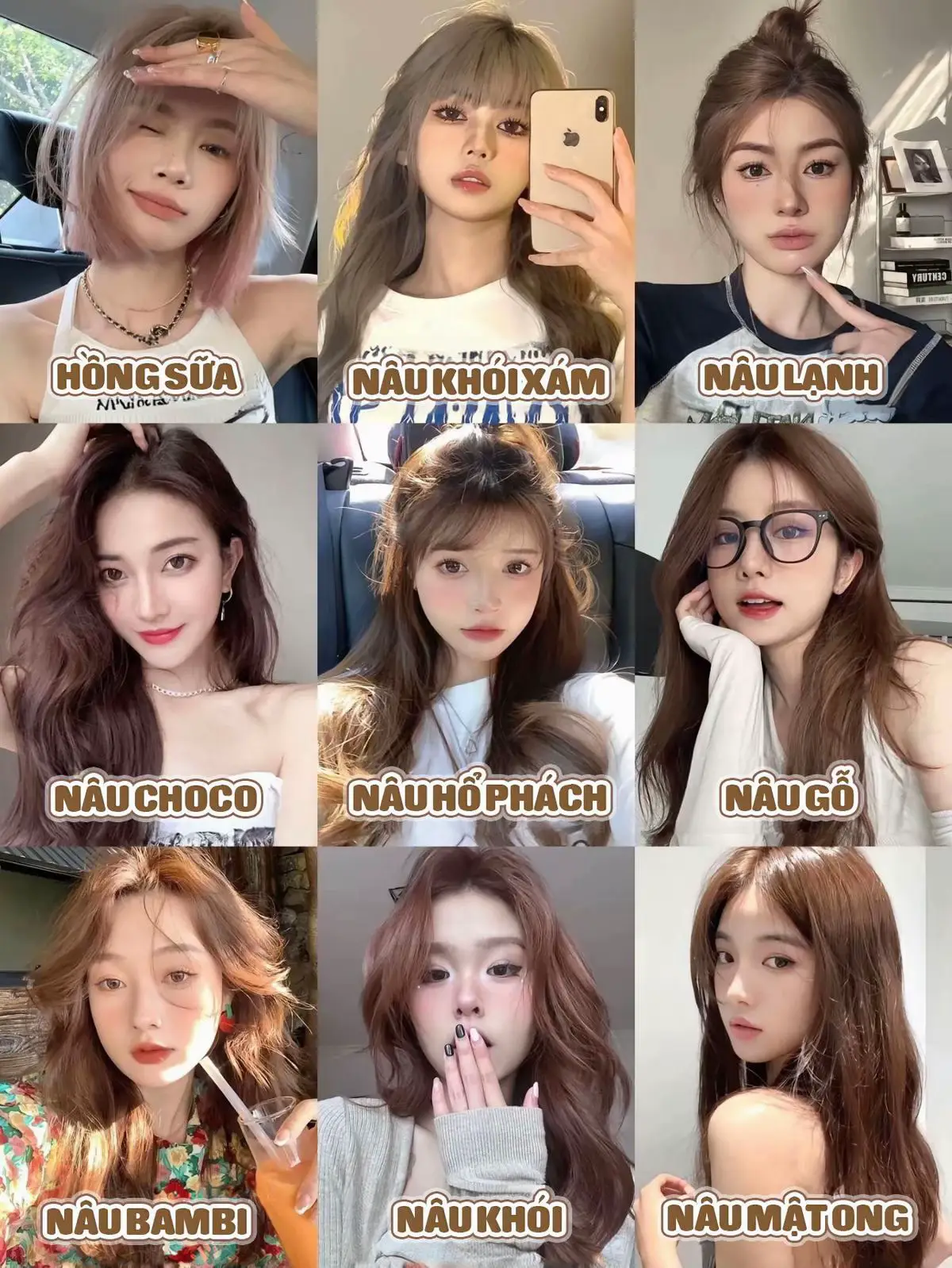 Top những tông màu siêu sáng da , dành cho da ngăm chị em nên thử 🥰 #maunhuomdep #xuhuong #188hungvuong #trakyhairsalon 