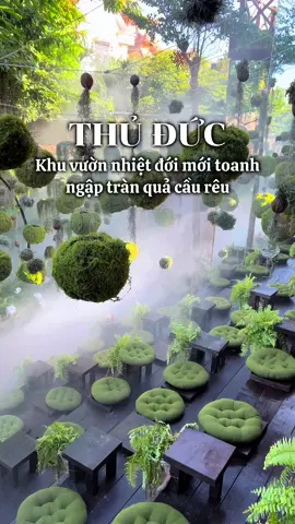 Khám phá chiếc quán cafe với khu vườn nhiệt đới ngập tràn quả cầu rêu siêu đẹp 🌿🌱 #xuhuong #reviewcafe #cafesaigon #cafethuduc #thuduc #tiemcaphenoongoi #dicungbaoo 