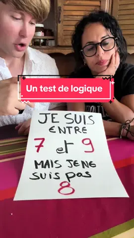 Un test de logique 🤪 @Farida Luna 