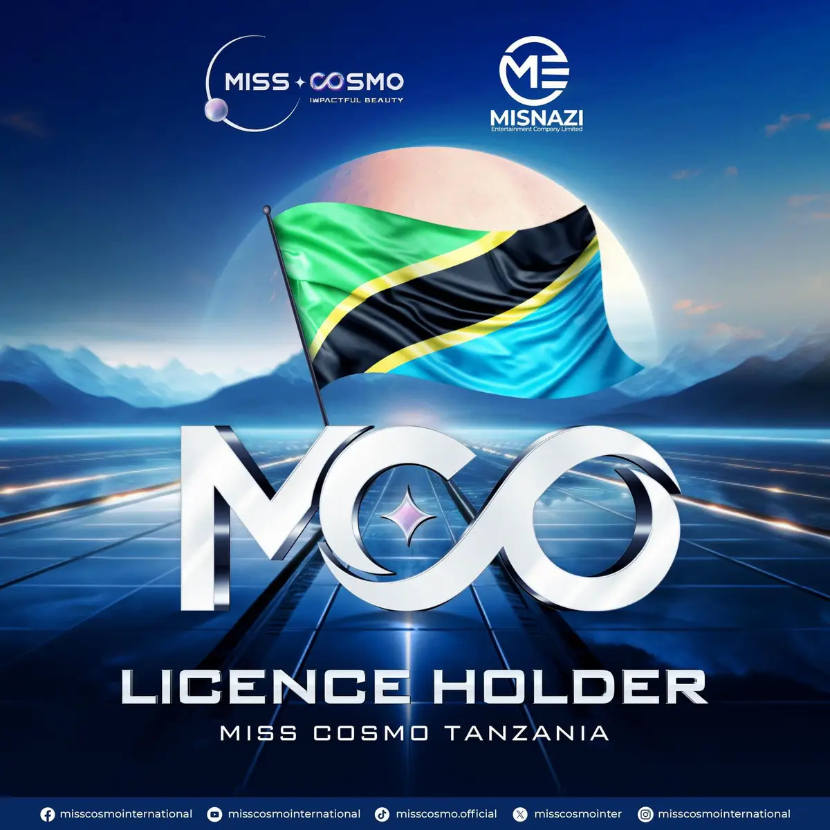 Misnazi Entertainment is now holding the license for Miss Cosmo Tanzania. Congratulations to Misnazi Entertainment 🎉 Who will be the first Miss Cosmo Tanzania? ☎️ For licensing inquiry: licensee@misscosmo.com #MissCosmo #MissCosmoTanzania #ImpactfulBeauty #COSMO+ #UniMedia #MisnaziEntertainment #TikTokGiaiTri 
