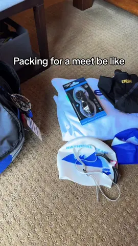 What do you always need to pack for a meet? #swimming #swimmemes #swimmerlife 