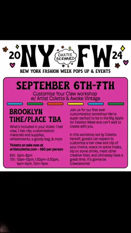 NYC!! LETS GOOO!!! #nyc #workshop #nyfw 