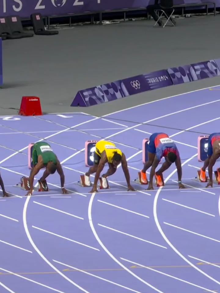 Noah Lyles made it an unforgettable 100m final. 🥇 #Olympics #Paris2024 #NoahLyles #Athletics