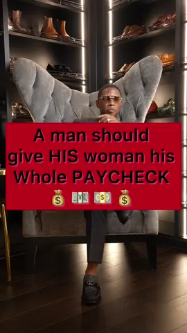 A man should hand over his whole PAYCHECK to his woman, because she is the nurturer. She will make sure the bills are paid, there’s food in the house, the children are properly taken care of if they have children, and that she is properly looking good for herself and her man. Whatever else is left over the man can have for himself. If you get direct deposit she should have access to your bank accounts! Her job is to maintain the home, but she can only do that if shes not properly equipped which can lead to stress, depression, and anxiety. No woman that has a man should ever  have to ask a man for money to take care of his home, herself and his children. She should be able to access it whenever she needs to. If she can trust you with her body, but you cannot trust her with your money, you sir are the problem! Sassy men work to look cute, real men work to provide, that’s the difference! If your fathers didn’t teach you, I am! #NDBA No Dusty Bums Allowed! #ministeryahdanyada #yadaawakening #yada 