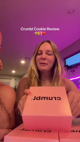 🤣🍪 cookie monsters. Honestly not super impressed with last weeks flavors but they werent bad! #crumblcookies #crumblreview #crumbltiktok #foodreview #cookiereview #coupleswhoeattogether #crumbl 