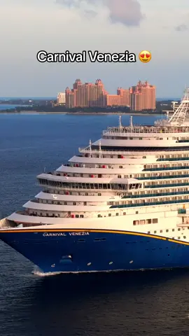 Carnival Venezia leaving Nassau Bahamas #cruises #carnival #carnivalcruises #cruisetok #dronevideo 