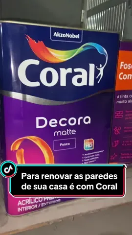 Se eu tivesse reformando minha casa com certeza eu apostaria na Coral Decora Mette #reforma #tinta #Coral #fyp #pintamostodaacasa 
