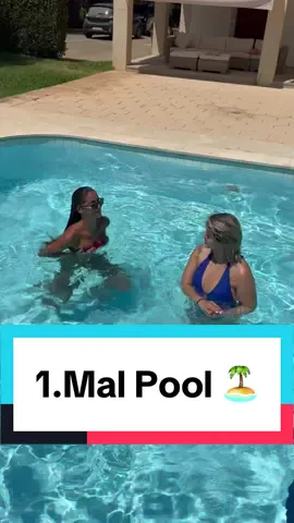 Aktuell kann ich zwar noch nicht schwimmen, aber taste mich langsan heran. Es war schön im Pool 🏝️