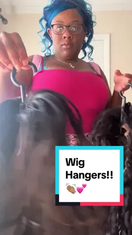 Wig Hangers Y’all! We can finally stop putting our wigs in these boxes 💕💕 #wig #frontalwig  
