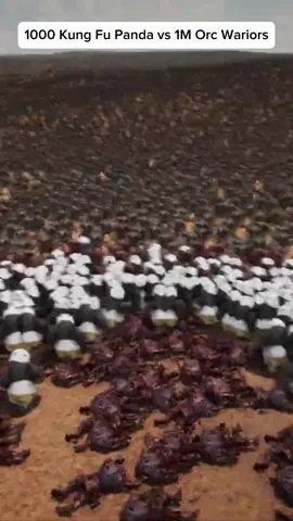 1000 Kung Fu Panda vs 1M Orc Wariors #uebs2 #kungfupanda #funny #battle 