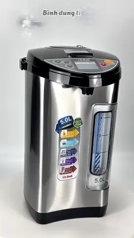 Bình thuỷ điện Gali 5 lít. Có chế độ nhiệt phù hợp với hoàn cảnh bạn cần xài. Giúp giữ nước luôn nóng, bình đẹp, tiện ích cho gia đình #xuhuong #binhthuydien #amnuocsieutoc #binhdungnuoc #binhphasua #diengiadunggiadinh 