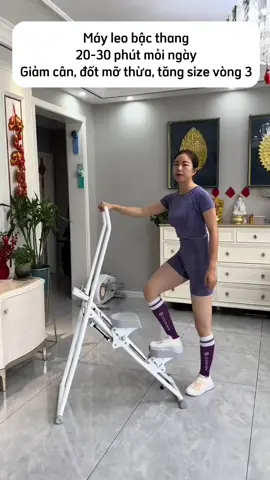 Cardio tại nhà với máy leo bậc thang #cardio #workout #giamcan #mayleocauthang 