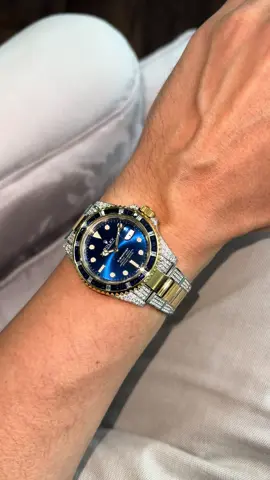 Cagau Bluesy Edition 💙💎 #custom #luxury #watch #rolex #bluesy #sub #diamonds #cagau #trending #fyp #dubai 