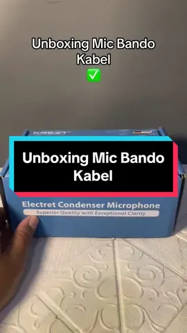 unboxing Mic Bando Kabel Merk KREZT. Yuk cek out, Mumpung masih Ready.  #michrophone #mic #mickabel  #bando #micbando 