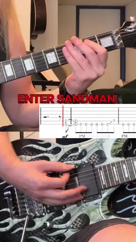 Enter sandman🎸#Metallica #guitar #guitarlesson #guitartabs #guitarist #ElectricGuitar #RockMusic #metalmusic 