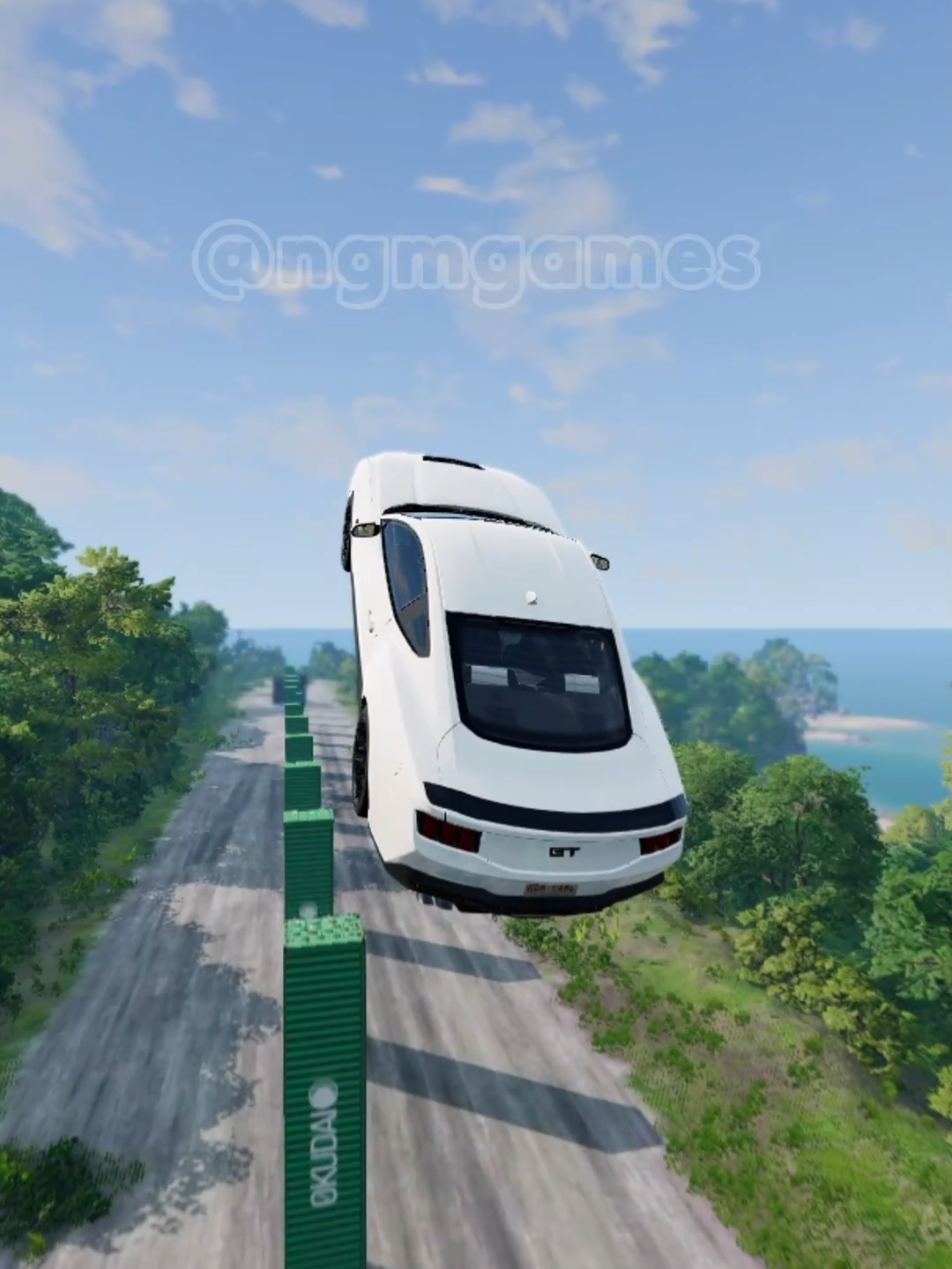 Qual carro salta 15 containers em pé? 🧐 pt.4 #gaming #carros #simulador #jumptest