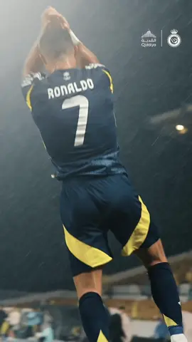Through the rain and the roar of the crowd.. Siiuu 🌧️🗣️ #AlNassr #النصر #SportsOnTikTok 