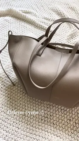 Polene cyme mini tote bag in taupe. So cute! @polene.bag.ua @polene_paris #polene #tote #bag #fyp #foryou #foryoupage 