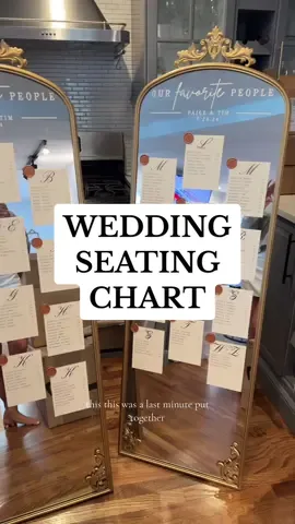 DIY seating chart!! #newlywed #bride #bridetobe #weddingtiktok #wedding #engagement #engaged #affordable #justmarried #weddingplanning #weddings  #honeymoon #honeymoontrip #weddingcountdown #weddingtips 