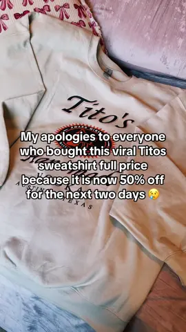 This VIRAL Titos sweatshirt is currently on sale for the next two days at 50% off of its normal price! That’s less than I bought it for! #sweatshirt #titos #vodka #crewneck #oversized #foryoupage #fyppppppppppppppppppppppp   Mens Titos Sweatshirt, Funny Titos Sweatshirt, Titos Crewneck, Premium Titos Crewneck, Womens Titos Sweatshirt, Oversized Crewneck
