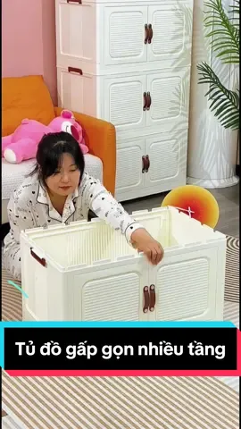 Tủ đồ gấp gọn nhiều tầng dễ dàng thay đổi theo nhu cầu #tugapgon #tudo #tugapgonthongminh #tudungdo #tunhabep #tuquanao #giadungtienich #giadungthongminh #Bứtphá 