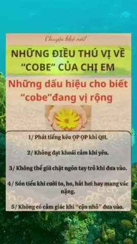 NHỮNG ĐIỀU THÍ VỊ VỀ COBE CỦA CHỊ EM! #duocsinga #viemnhiemphukhoa #ungthu #xuhuong #trending #nguoivietnamodailoan #kinhdoanhonline 
