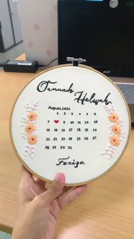 Last minute embroidery is so Beah✨ #fypシ #embroidery #Vlog #nightshift #needlework #sulam #embroiderycalendar 