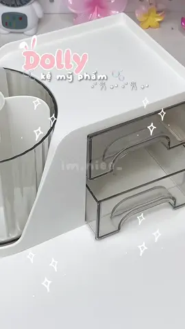 Kệ mỹ phẩm bé bé xinh xinh    #hopdungmypham #hopdungbut #DollyHouse #decor #dodecor#dodboxing #review #fyp #xuhuong #viral  