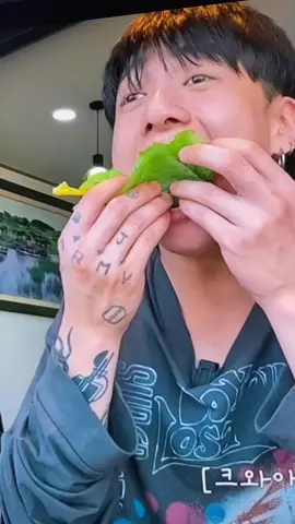 jk eating well>>>>> 🥬🐰💜  @AbjkMRstY #jungkook #bts #areyousure 