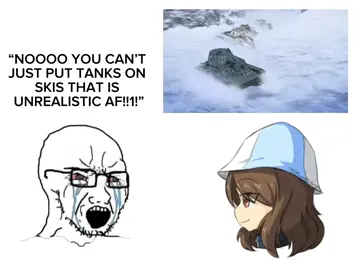 Putting them on skis is insane😭🙏 #gup #girlsundpanzer #garupan #jatkosota #mika