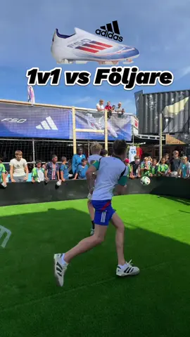1v1 mot följare på Adidas F50 festival!👀🌟 #fördig #fyp #4u #football #f50 