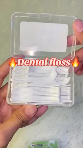 50pcs Dental Floss Toothpick #fyp 