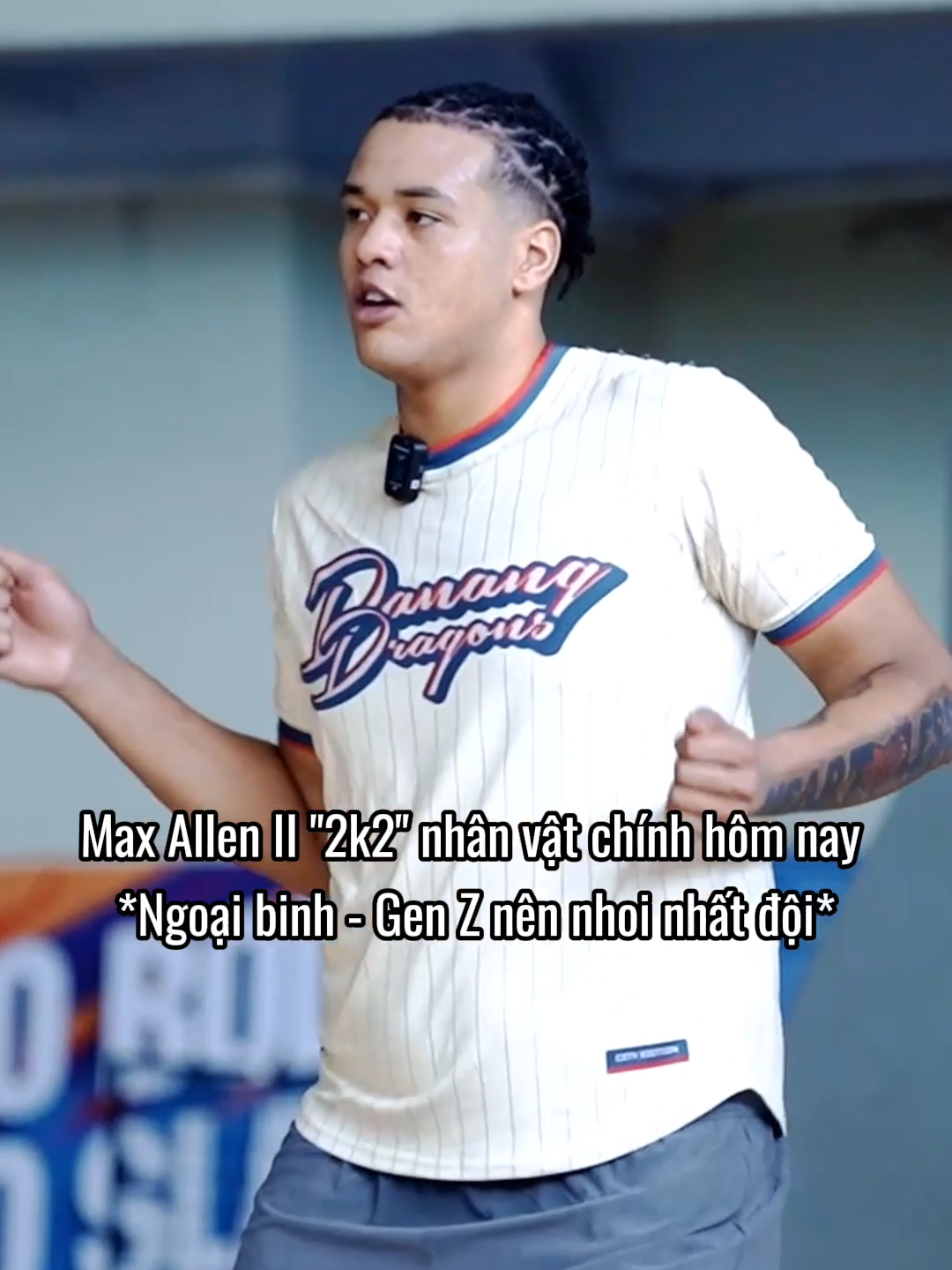 Ngoại binh Gen Z - Max Allen II trong buổi tập trước khi DND giành chiến thắng trước CTC và SGH 