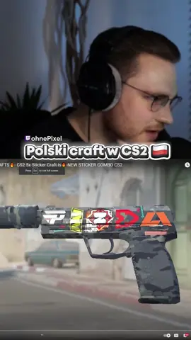 ohnePixel reaguje na polskiego crafta w CS2 😆🇵🇱 #cs2 #csgo #csgofunny #ohnepixel 