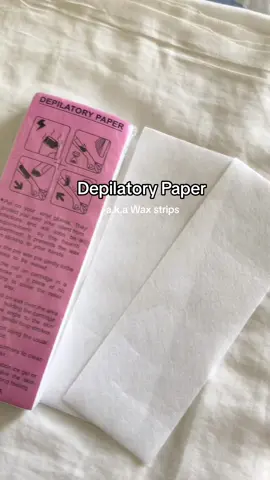 Depilatory Paper #depilatorypaper #waxpaper #waxstrips #fyp 