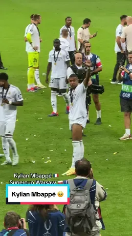 Kylian Mbappé after first match 🔥 #realmadrid#uefa#supercup#uefasupercup#warsaw#poland#viniciusjr#vinijr#mbappe#bellingham#real#realmadrid#atalantareal#realatalanta#realmadridatalanta#footballtiktok#fyp