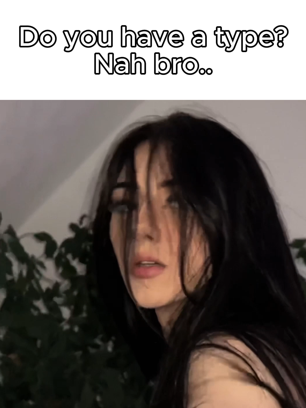Nah bro, i dont have one.. | @kiratheghoul @nonsalemwitchh | Song by @artemasaltalt | #fyp #blackhair #tattoos #tattogirl #edit #whatsyourtype