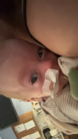 From 26 weeks on the vent to 42 weeks on room air and lifting his head up. Bennett, you make me so incredibly proud 🩵 #nicu #nicustrong 