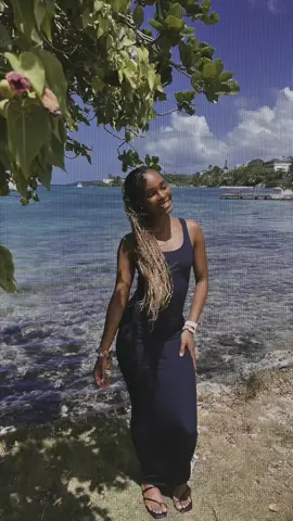 Just and Island Girl at heart 💜🇯🇲  #Jamaica #Vacation #Island #IslandGirl #Skims #TwoPiece #VacationHair #AirportLook #AirportOutfit #KnotlessBraids #HalfandHalf