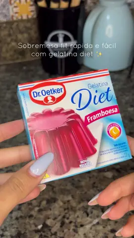 Só receitas fit pois agora sou fit 🤣😅💕 fica muito bommmm  #receitafit #gelatinazero #sobremesafit #receitassaudável #receitasfitness #Fitness 