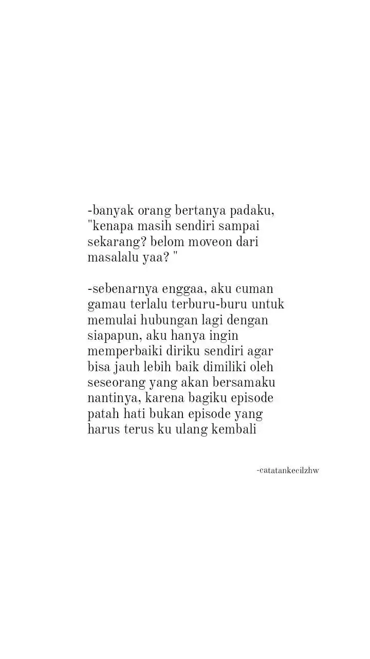 #katahati #catatankecilzhw #catatanku 