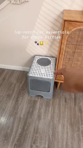 Say goodbye to odors with our Deluxe Square Cat Litter Box! Easy-clean, foldable, and splash-proof with a playful entry. Perfect for indoor cats🔎 Search dnj6967 on Temu for this amazing product! #Temu #TemuFinds