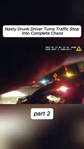 Nasty Drunk Driver Turns Traffic Stop Into Complete Chaos #cops #copsontiktok #copstiktok #police #policeofficer #policeoftiktok #bodycam #news #crime #truecrimetiktok