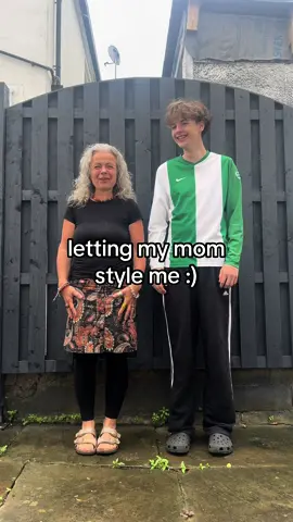 letting my mom style me #fyp 