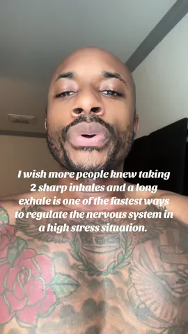 It mimics the same behavior whenever you cry. #nervoussystemregulation 